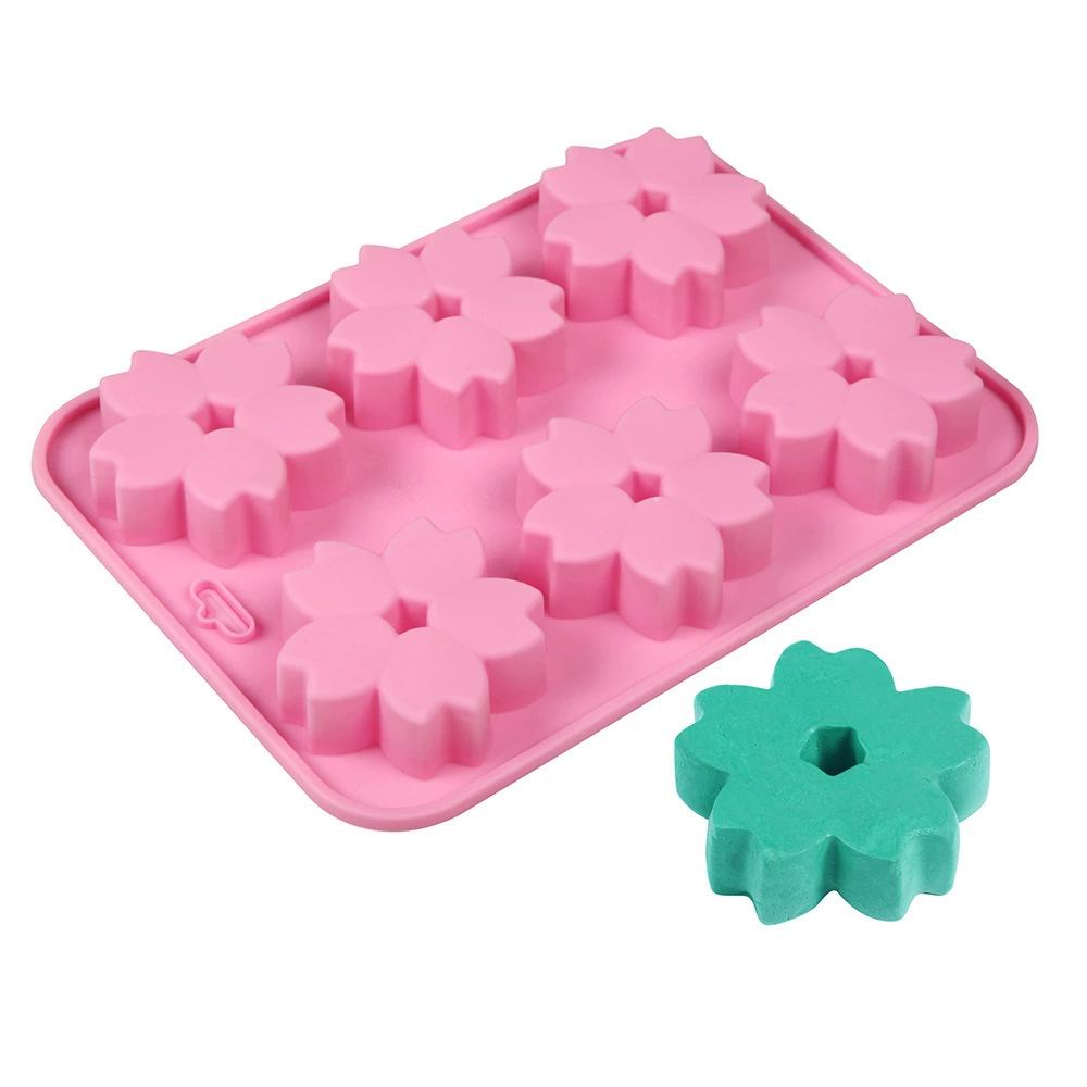 Силиконовый зажим 6-подключение сакура форма кондитерский mold ручной soap модель маленький цветок желе moldDIY выпечка инструмент