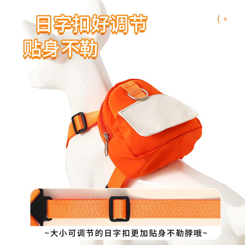 Mochila para mascotas portátil, correa para pasear al perro, gato autoportante, perro pequeño, correa para el pecho Corgi Teddy, mochila escolar