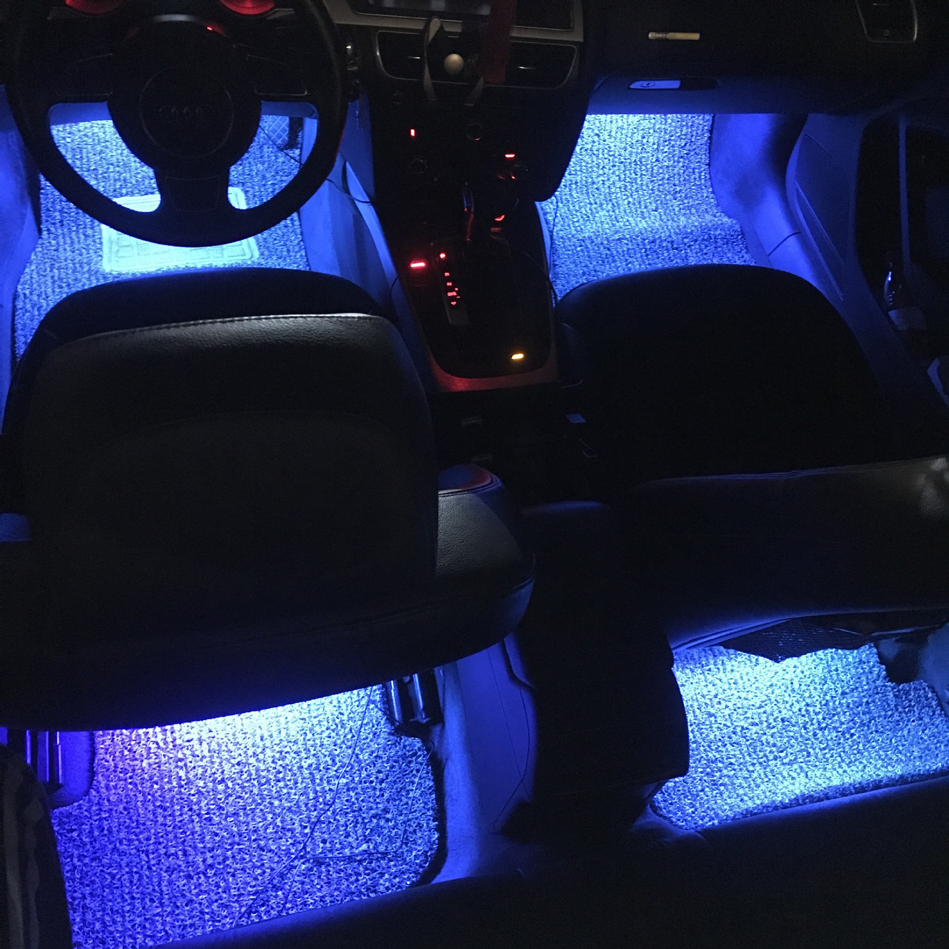 Factory direct car foot atmosphere light atmosphere light LED lighting RGB colorful voice control music rhythm light