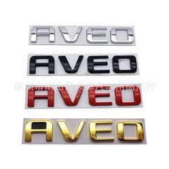 シボレーAVEOテールラベルAVEOラベル3Dパーソナライズされた修正された金属車のステッカーに適しています。