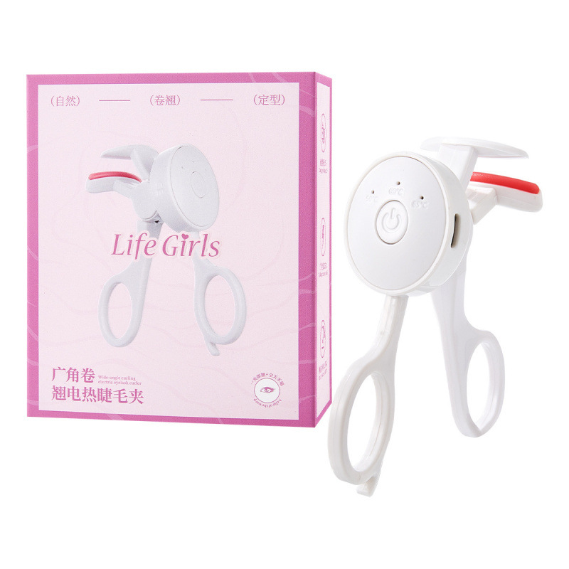 Life Girls Wide Angle Curling Electrocalented Eyelash Clamp Curling Durable Curling Styling Sin Bordes Herramientas de belleza eléctricas