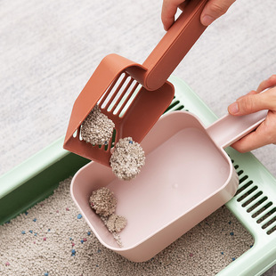 New cat litter shovel set contrast color system cat litter shovel integrated cat litter shovel cat excrement cleaning set
