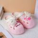 Cartoon fur ball cute hole shoes ladies slippers summer gradient outside wear girls beach shoes wholesale temu