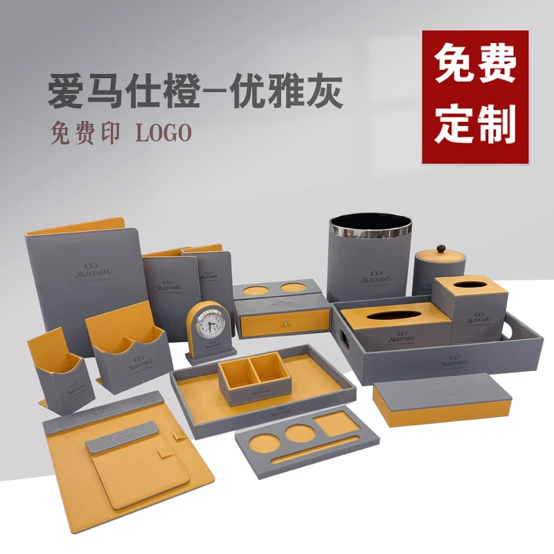 Гостиничные туалетные принадлежности и кожаные изделия подходят Гостиничный стоматологический ящик для хранения Стойка Лоток Коробка для салфеток Гостиничный сервис Зажим для гида