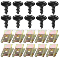 20pcs автомобильная пуговица из сливы самонасадочная винтовая пряжка 40pcs автомобильная декоративная фиксация из быстрой проволоки