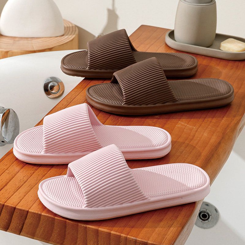 2026 New Style Summer Slippers for Women, Indoor Home Use, Soft Sole, Bathroom, Non-Slip, Quiet, Odor-Free, Cool Slippers for Men