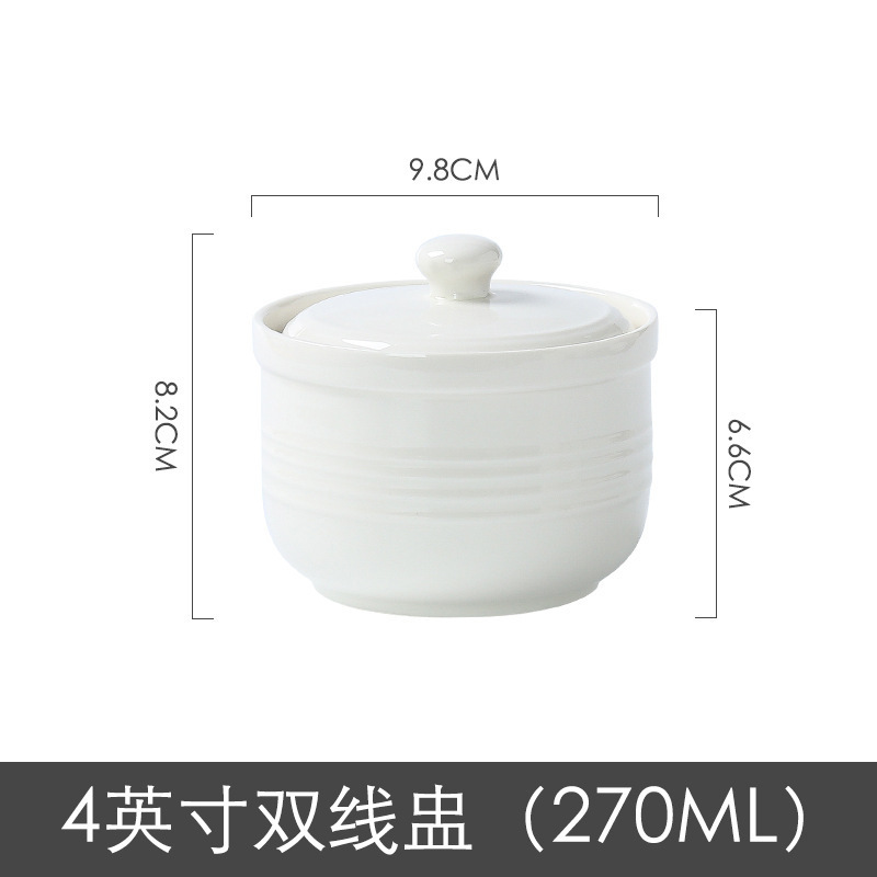 陶磁器のシチューは蓋をして水をあけて家庭の内胆のシチューの缶のミニの蒸し卵の杯のツバメの巣のサプリメントのシチューの杯の1人分を煮込みます。|undefined