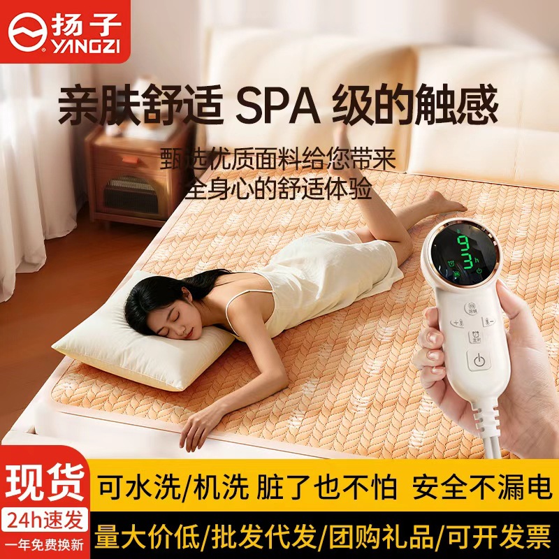 扬子2025新款电热毯可水洗家用电褥子双人双控调温单人宿舍电热毯