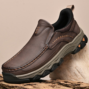Independent Station Amazon New Men's Shoes One Second Flash Wear Handsfree Men's Loafers Release Hands Sliding Sleeve Loafers