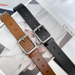 真皮腰帶男復古百搭配西褲牛仔褲工裝皮帶潮牛皮針扣青年輕奢皮帶