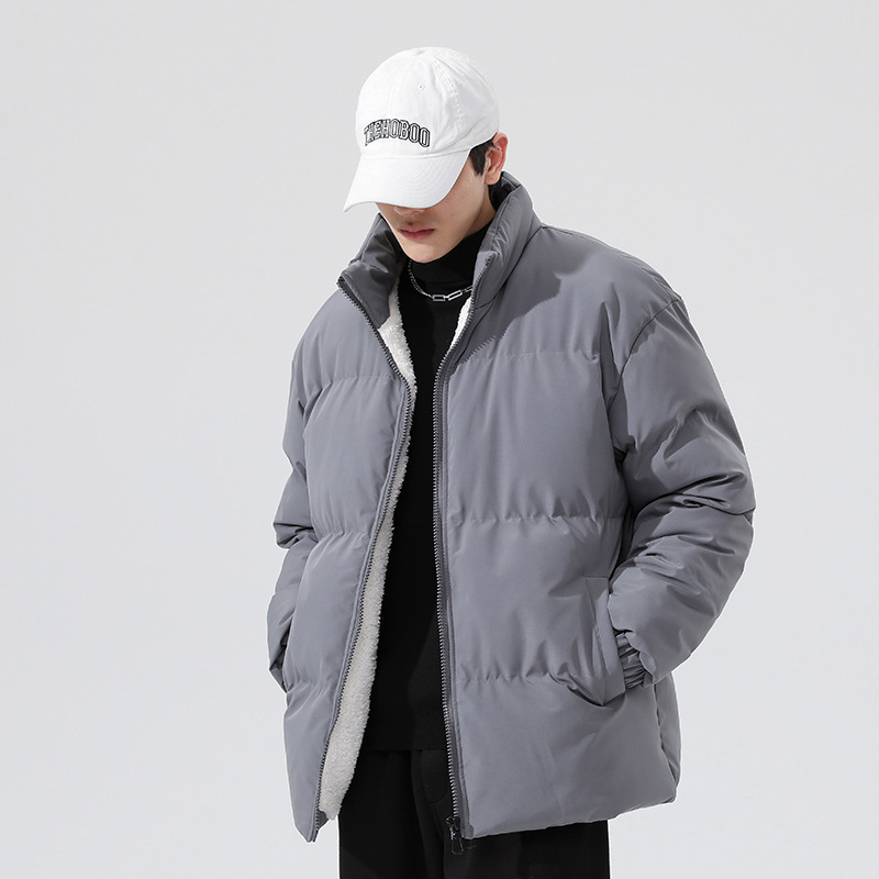 Abrigo acolchado de algodón abrigo de lana de cordero de invierno para hombres ropa de invierno abrigo de algodón acolchado con forro polar abrigo de pan abrigo de algodón acolchado engrosado