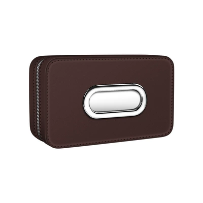Cross-Border Car Tissue Box, High-End Car tissue box/set - mocha-brown-without-logo-blank-version