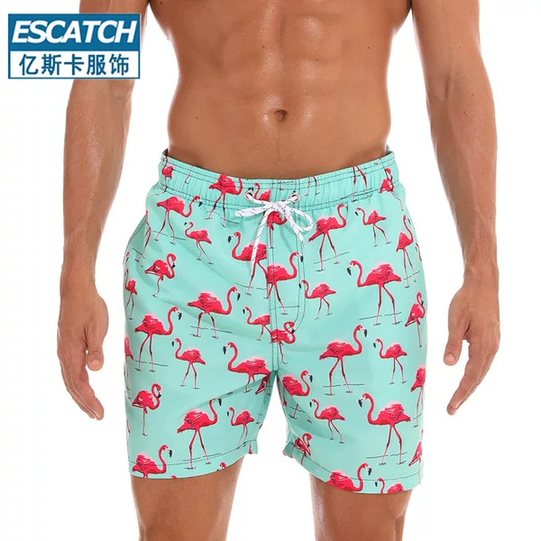 Dropshipping Cross-Border Amazon New Summer Style Men's 3D Printed Loose Casual Quarter-Length Single-Layer Beach Shorts