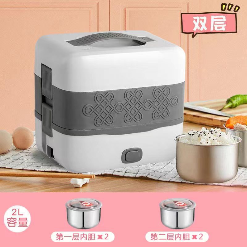 Directa de la fábrica de calefacción eléctrica caja de almuerzo aislado cocina portátil aislado barril olla arrocera