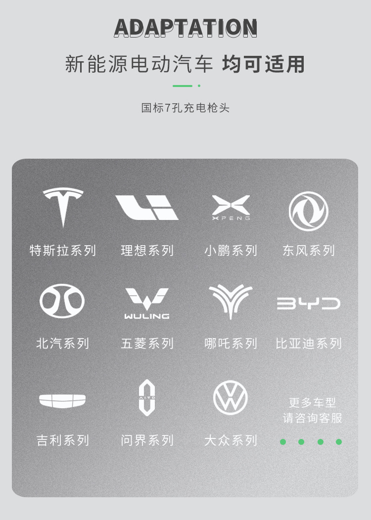 National Standard 3C Certified New Energy Electric Vehicle Charging Station 7Kw Household Ac 32A Byd Fast Charging