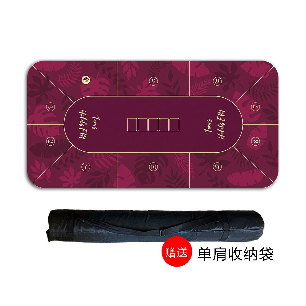 Texas poker estera de mesa Baijia dados paño estera de mesa redonda chip de juego de la tarjeta de Jack Negro alfombra de goma personalización