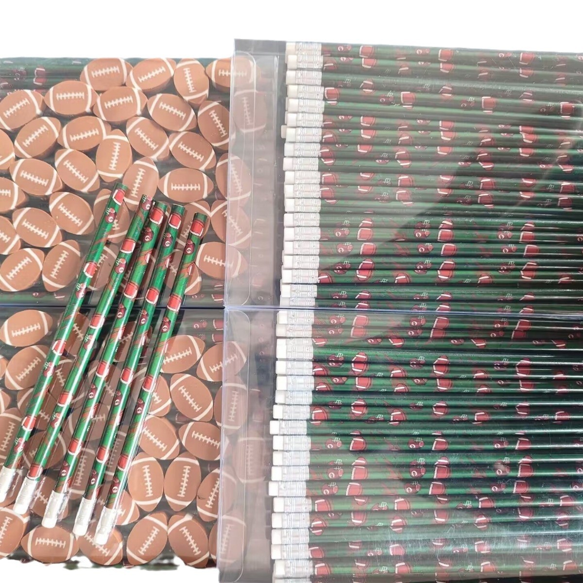 Rugby transferencia Impresión de cuatro colores impresión película de Impresión avanzada pluma verde Amazon kindergarten estudiante lápiz al por mayor