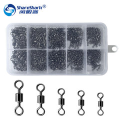 Boxed American twist ring 500PCs mixed 8-ring line connector fishing tackle accessories
