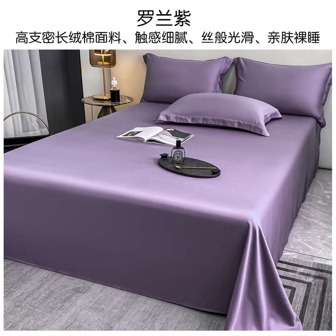 Sábanas de algodón de alta gama de Xinjiang de lana larga una sola pieza de algodón puro 100 satin de algodón único doble engrosado set de colcha de tres piezas