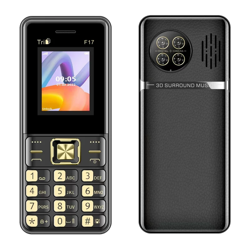 MaFam F17: 2G телефон с тройной SIM, простой в использовании, компактный, цвета: черный/синий/зелёный