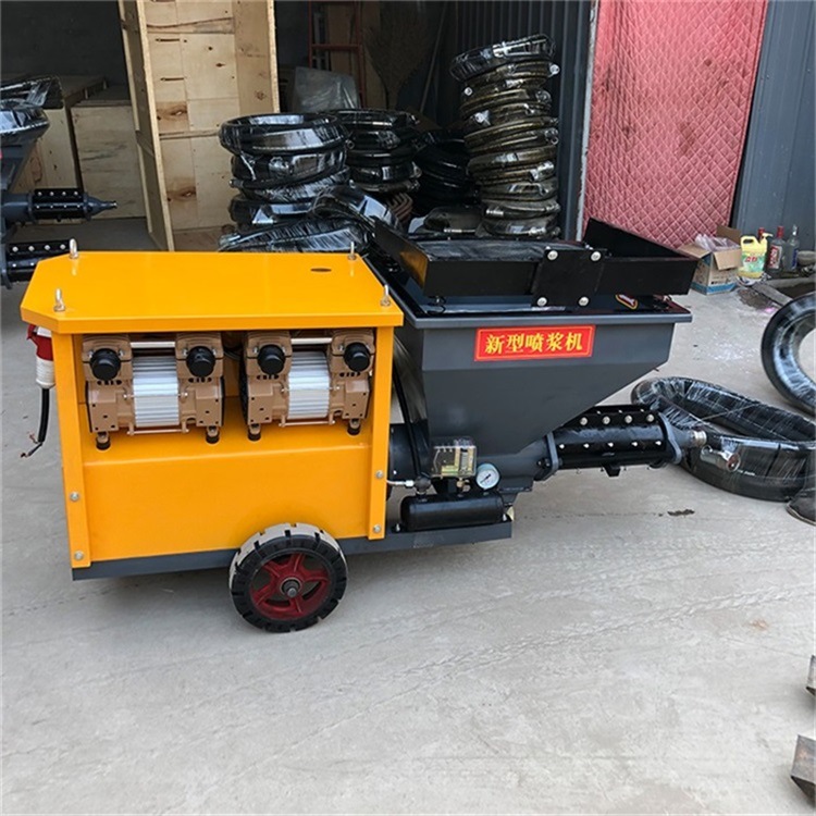 9格供应混凝土砂浆喷涂机双气泵喷涂机水泥砂浆拉毛砂浆喷墙机