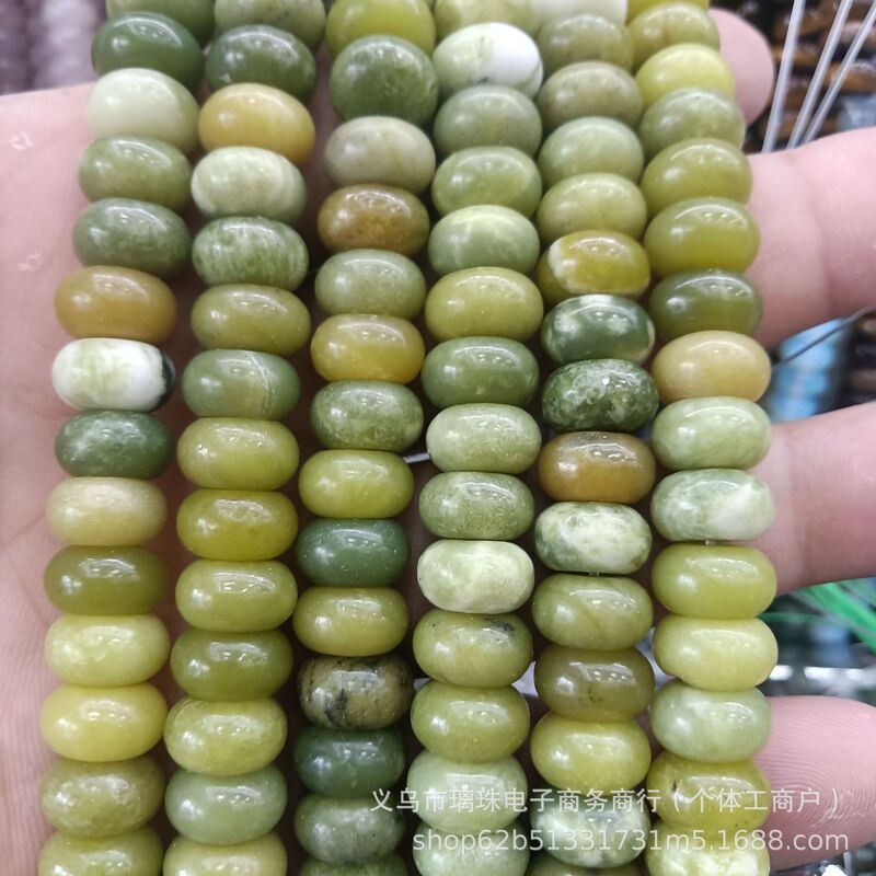 6x10mm天然石水晶玛瑙算盘珠隔片散珠串珠diy饰品手链项链配件批|undefined