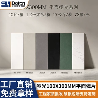 哑光直边小白砖100*300mm厨房卫生间墙砖吧台墙面砖纯色瓷砖北欧