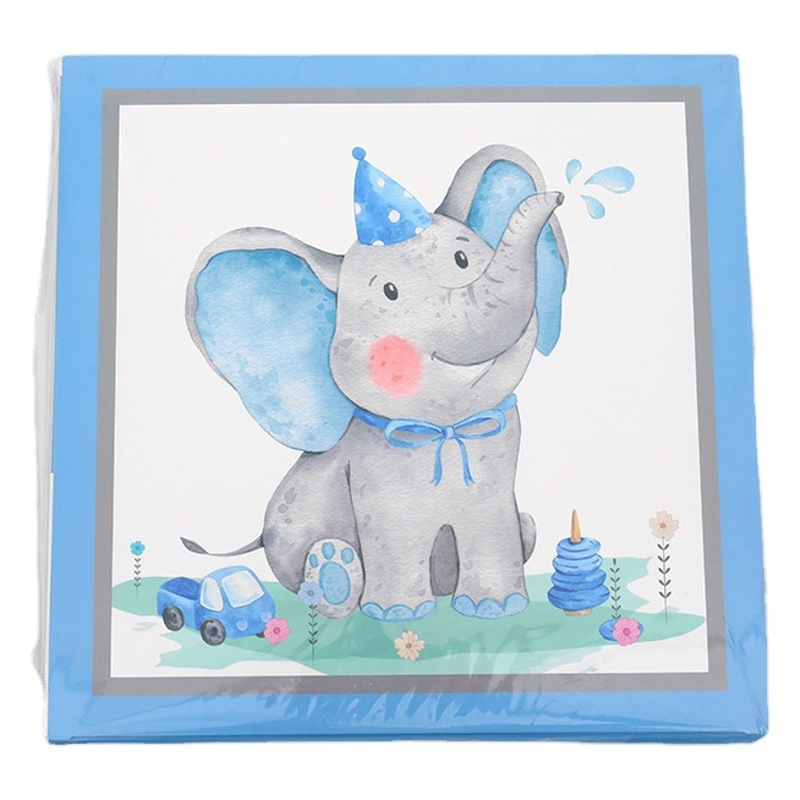 Transfronterizo Amazon celebridad en línea azul elefante bebé globo caja cumpleaños sorpresa caja propuesta boda amor fiesta