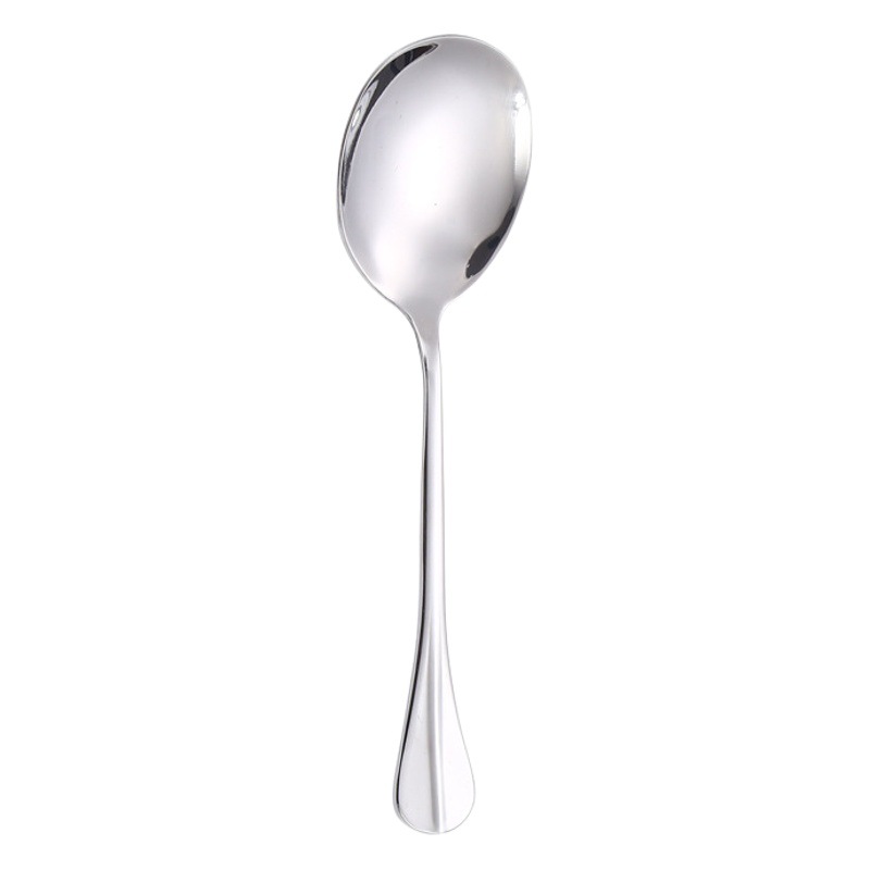Cuchara pública de acero inoxidable Hotel cuchara de autoservicio hogar engrosada mango largo Cuchara restaurante cuchara pública grande
