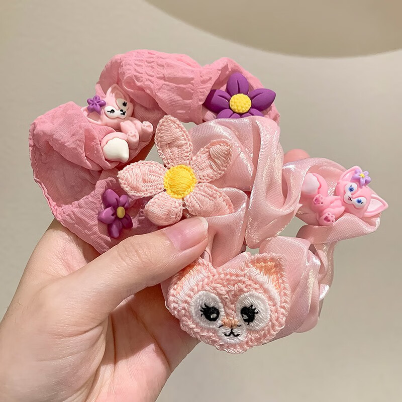 Leche azul (hermosa princesa) popularidad en línea coreana lindos ling nabel anillo de pelo intestino grande