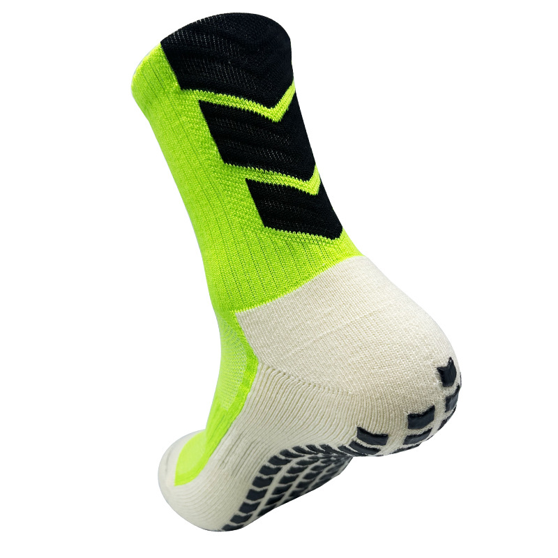 Calcetines de fútbol de dispensación antideslizantes transfronterizos Calcetines deportivos de entrenamiento de fútbol de fondo de toalla engrosada para hombres Calcetines deportivos transpirables que absorben el sudor