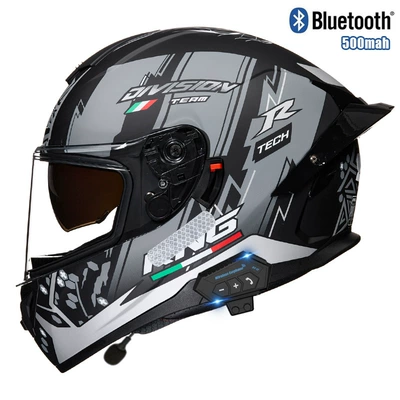 Motosiklet kaskı (dəbilqə) – helmet unisex electric car - gray-pioneer-transparentbluetooth-m