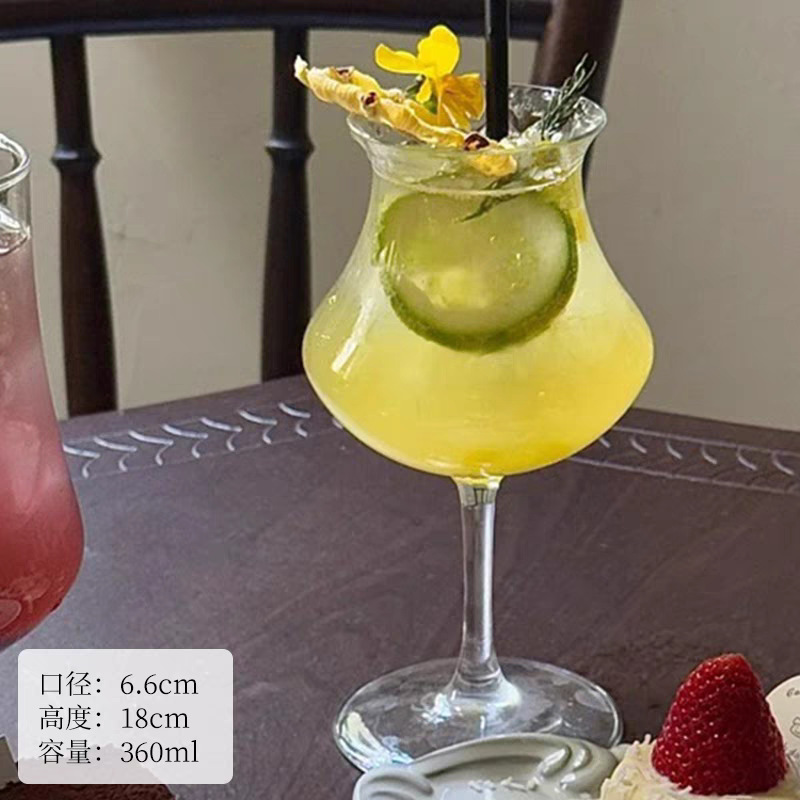 インスタイルインターネットセレブジュースカップガラスミルクティーカップドリンクカップドリンクカップカクテルカップフルーツティーカップ|undefined