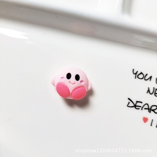Kirby doll resin diy cream glue accessories mobile phone case accessories water cup stationery shoe buckle patch