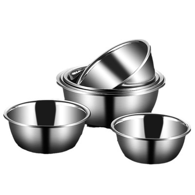 食品级不锈钢盆家用厨房打蛋和面盆洗菜烘焙大盆子厚汤盆