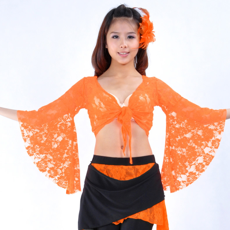 Lace butterfly sleeve top, belly dance, belly dance clothing, belly dance lace top brand clothing factory