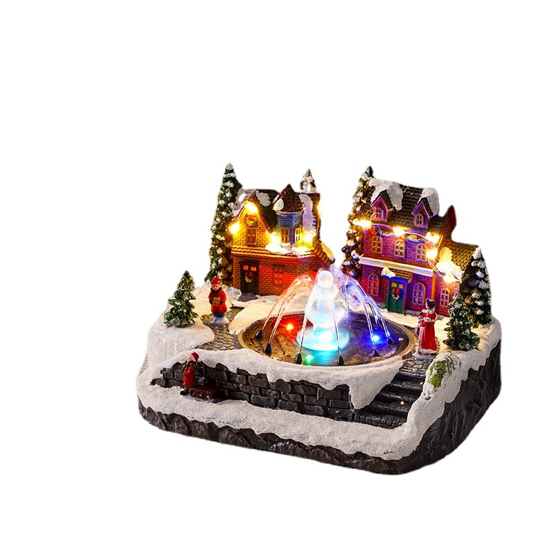 Decoración navideña con efecto de fuente, para casa y fiestas image 7