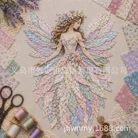 多色精灵仙女拼布 DIY 套装复古碎花布料组合手工布艺装饰创作725