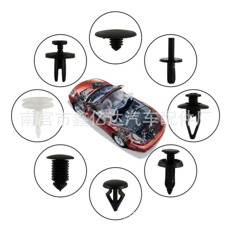 150 unids en caja hebilla adecuada para el cuerpo del coche interno y externo abrazadera sujetador traje hebilla HE203