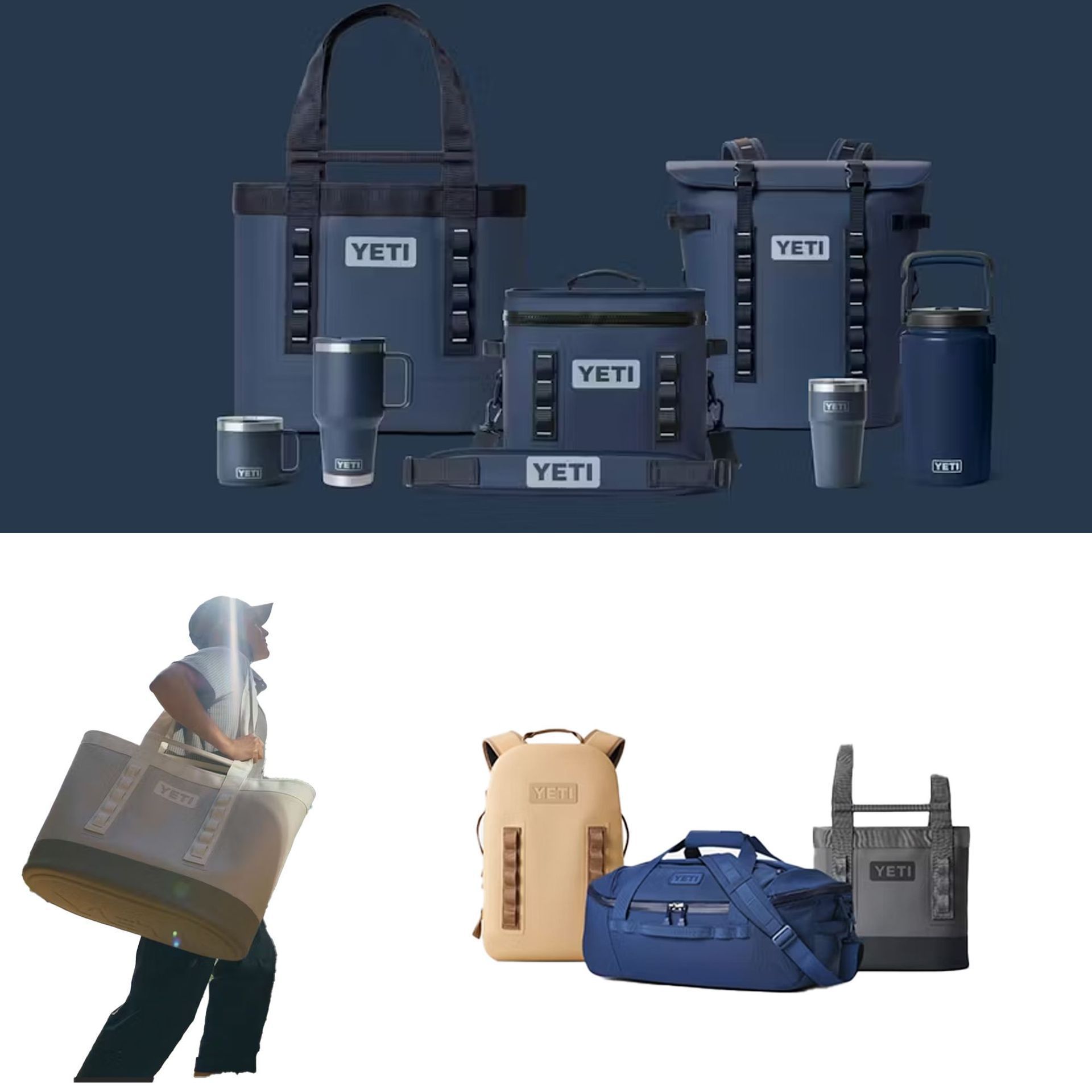 YETE20L35L CARRYALL TOTE BAG bolsa de refrigerador de fondo duro para picnic al aire libre bolsa de hielo portátil