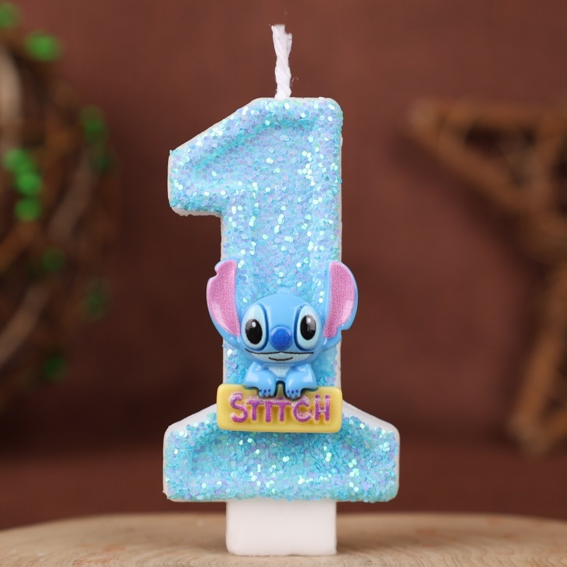 クロスボーダーステッチデジタルキャンドル誕生日ケーキデコレーションパーティーホリデー1歳の誕生日手作りキャンドル0-9|undefined