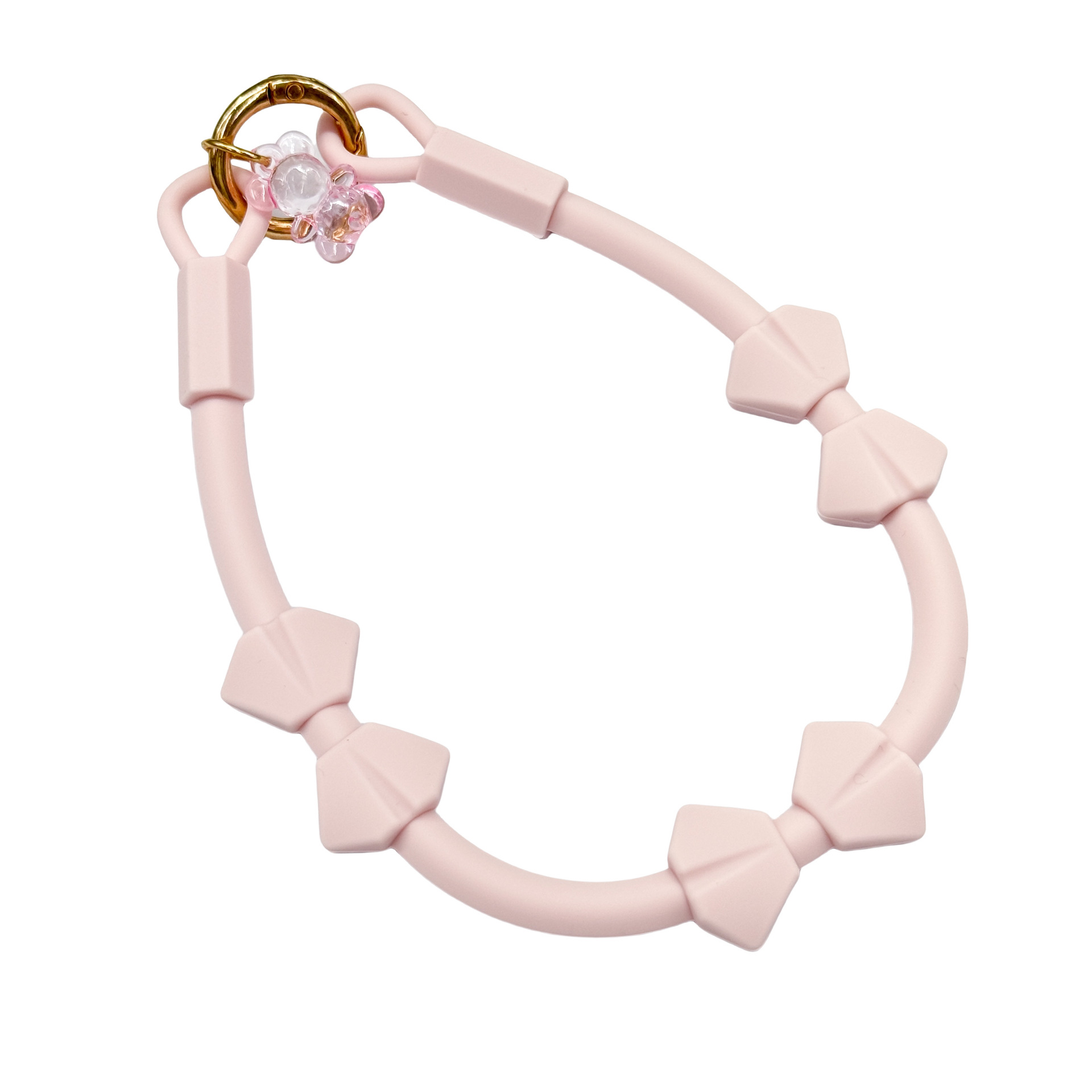 Boutique hecha a mano ins viento de alta calidad teléfono móvil colgante arco pulsera de silicona de moda teléfono móvil colgante / corto colgante