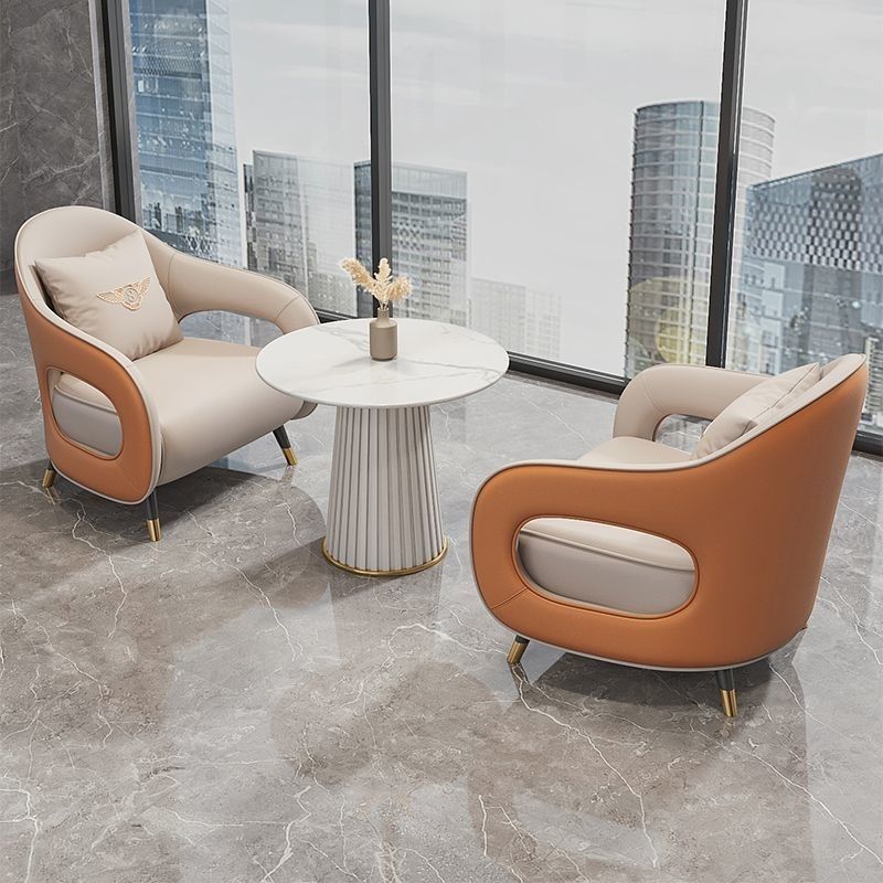 Business VIP reception sofa, meeting and reception table and chair set, light luxury modern sales office meeting table and chair set