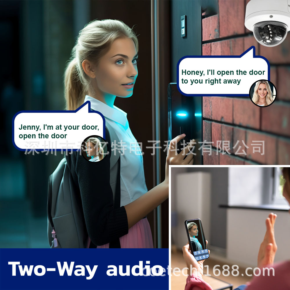 4K 8MP IP-Kamera Icsee Decken-Dome Metall wasserdicht