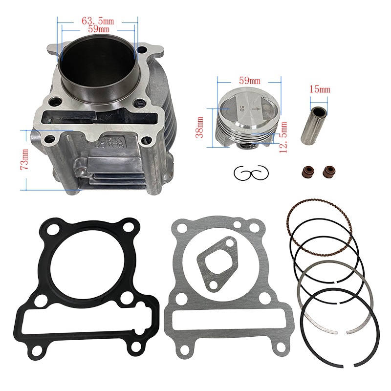 Motorcycle engine cylinder suitable for Yamaha Mio 113cc, 159 SportySmile 59mm