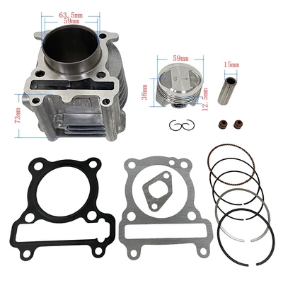 Cylinder and parts suitable for Yamaha