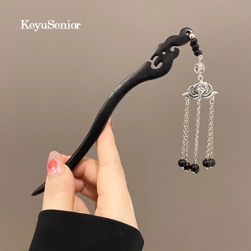 Nuevo estilo chino antiguo clip de cabello para mujeres acristaladas clip de brillo de brillo de alto nivel nuevo estilo chino clip de cabello simple clip