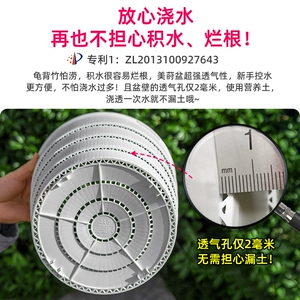 Большой цветочный горшок Meishi Monstera с контролем корней, дышащая смола, пластик, Циншань, активная скандинавская простота, сохраняет золото маленьким