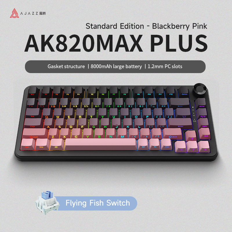 黒爵ak820max三型機械キーボード無線ホットプラグ|undefined