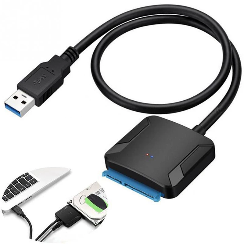 Usb3.0 жесткий диск адаптер кабель 2.5/3.5-дюймовый механический SSD твердотельный диск с блоком питания USB3.0 легкий диск кабель